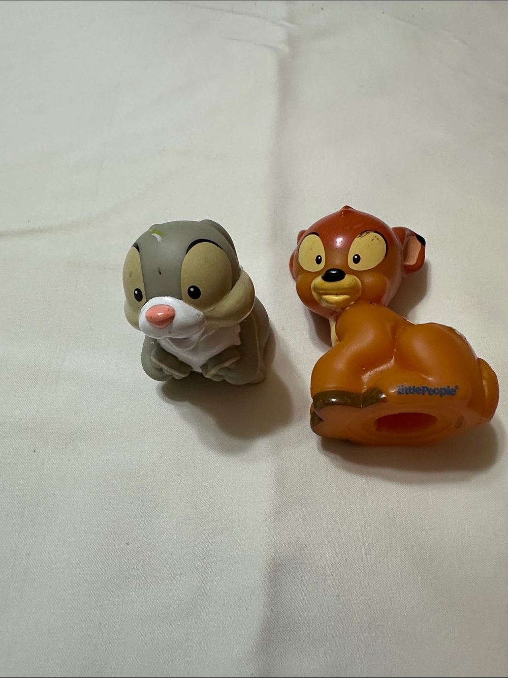 LittlePeople Small Pet Toy Figures in Orange/Brown and Gray/Cream